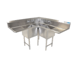 BK Resources , BKCS-3-24-14-24T, Sink, Corner, Compartment