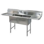 BK Resources , BKS-2-18-12-18TS, Sink, (2) Two Compartment