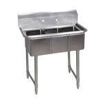 BK Resources , BKS-3-1014-10S, Sink, (3) Three Compartment