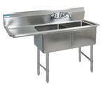 BK Resources , BKS6-2-18-14-18LS, Sink, (2) Two Compartment