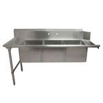 BK Resources , BKSDT-3-1820-14-LSPG, Dishtable, with Potsinks