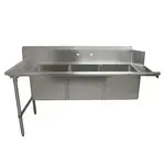 BK Resources , BKSDT-3-1820-14-LSPG, Dishtable, with Potsinks