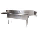 BK Resources , BKSDT-3-20-12-20LS, Dishtable, with Potsinks