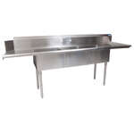 BK Resources , BKSDT-3-20-12-20RSPG, Dishtable, with Potsinks
