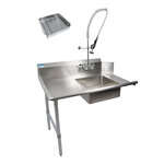 BK Resources , BKSDT-36-L-SS-P3-G, Dishtable, Soiled