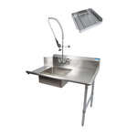 BK Resources , BKSDT-36-R-SS-P3-G, Dishtable, Soiled