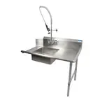 BK Resources , BKSDT-72-R-P-G, Dishtable, Soiled