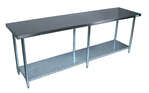 BK Resources , CVT-9624, Work Table,  85" - 96", Stainless Steel Top