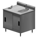 BK Resources , MOD-IC, Work Table, Cabinet Base Sliding Doors