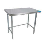 BK Resources , SVTOB-1872, Work Table,  63" - 72", Stainless Steel Top