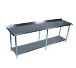 BK Resources , SVTR-9624, Work Table,  85" - 96", Stainless Steel Top