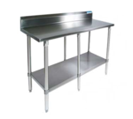 BK Resources , SVTR5-9624, Work Table,  85" - 96", Stainless Steel Top