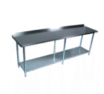BK Resources , VTTR-1896, Work Table,  85" - 96", Stainless Steel Top